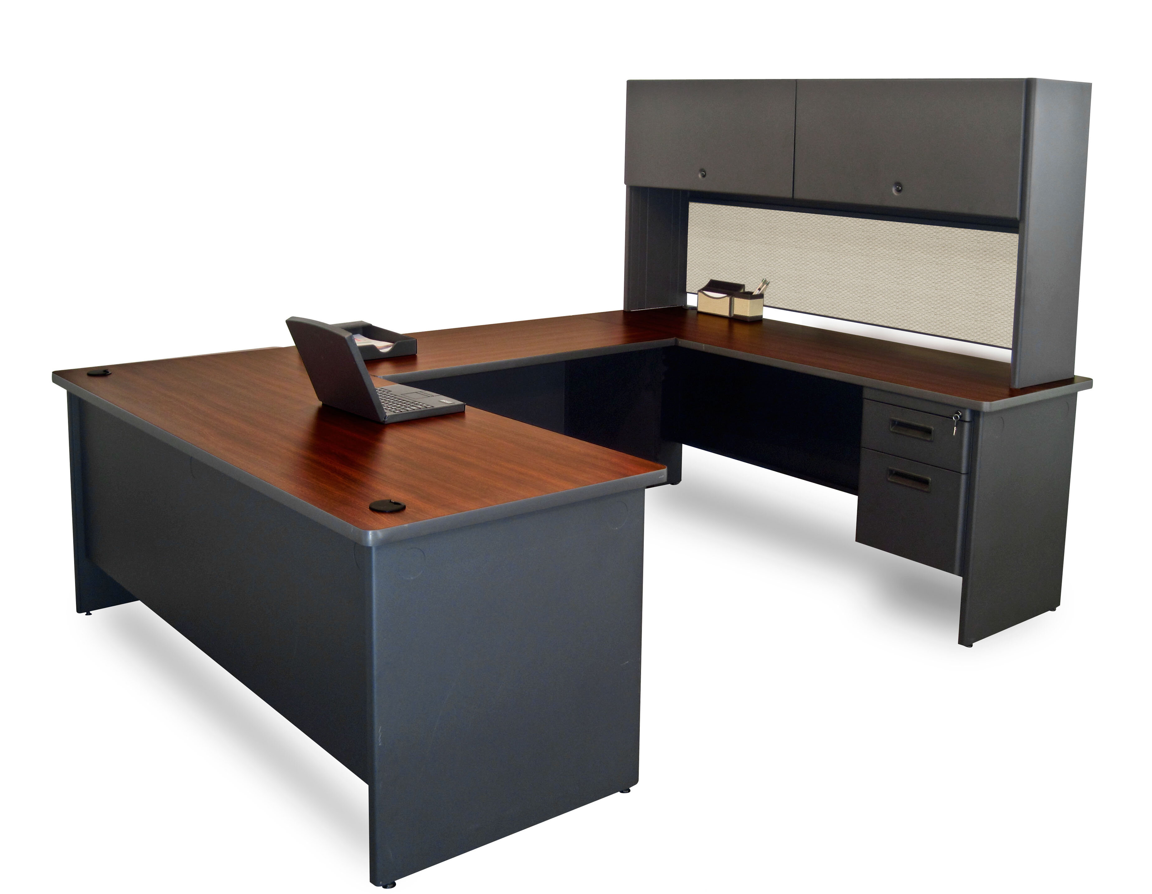 Red Barrel Studio Crivello U Shape Executive Desk With Hutch Wayfair