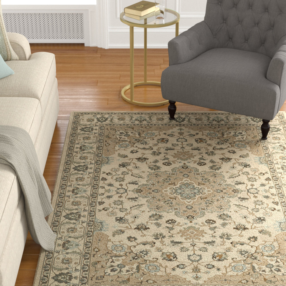 Alcott Hill John Power Loom Ivory Rug Wayfair
