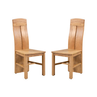 Kiazolu Solid Wood Dining Chair (Set Of 2) by Loon Peak Best Choices