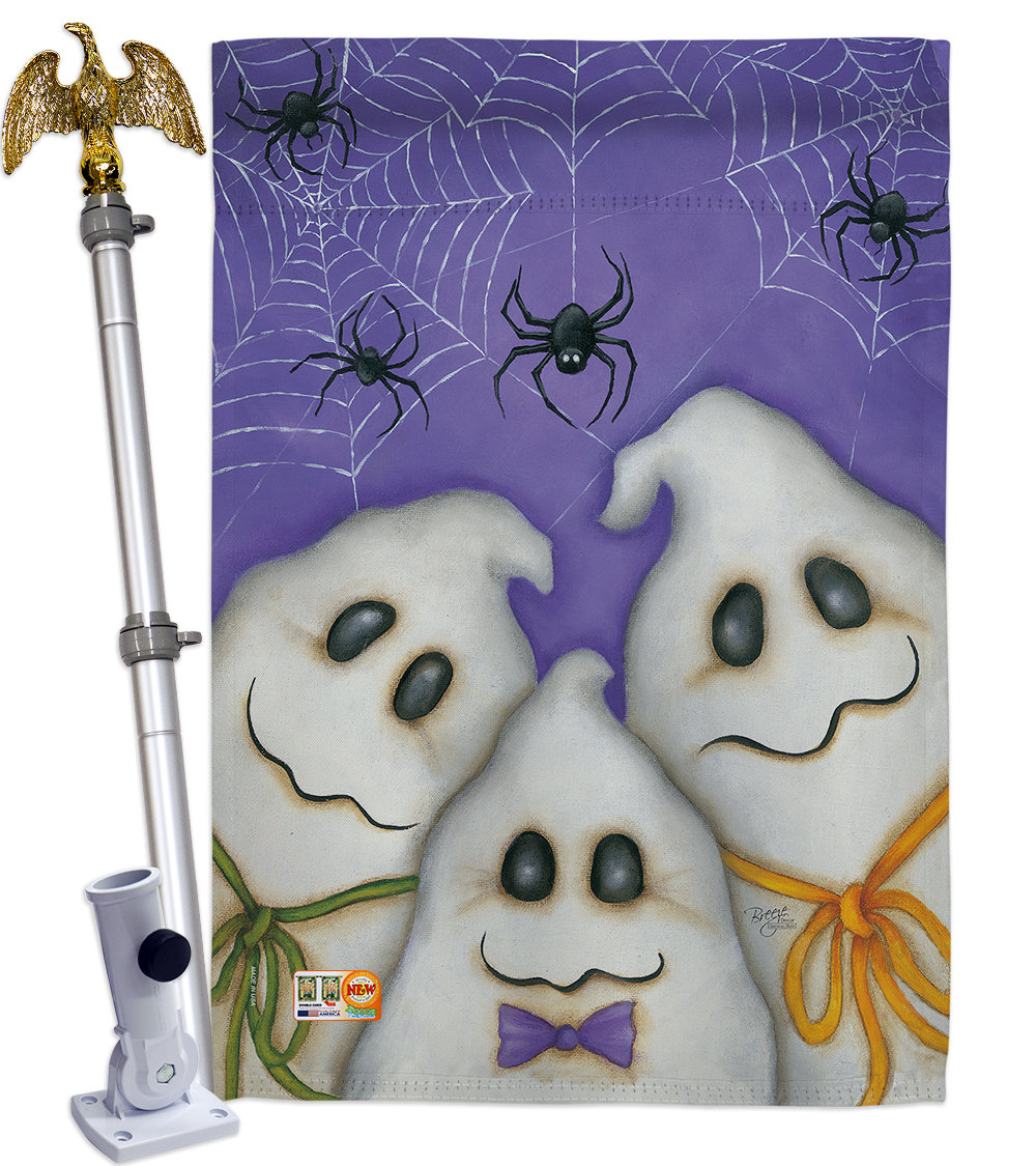 Breeze Decor 3 Ghosts 2 Sided Polyester 40 X 28 In Flag Set Wayfair