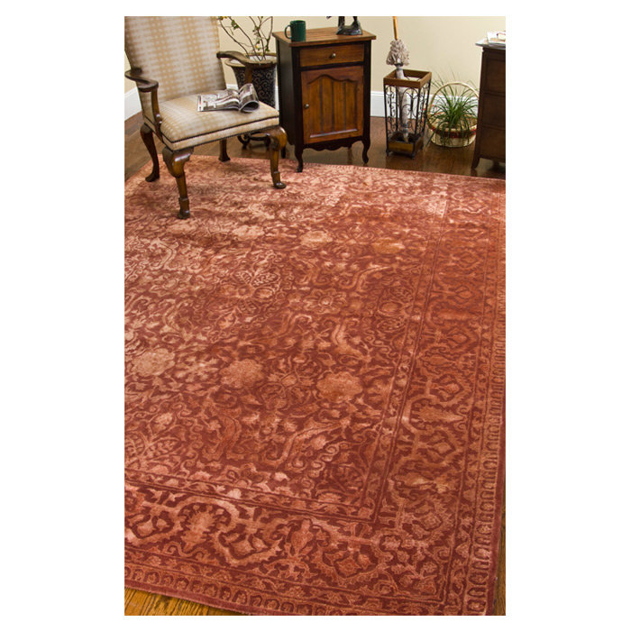 Safavieh Silk Road Hand Tufted Wool Rust Area Rug Reviews Wayfair