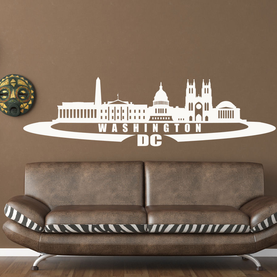 Washington D C Skyline Wall Decal Washington D C Skyline Wall Decal