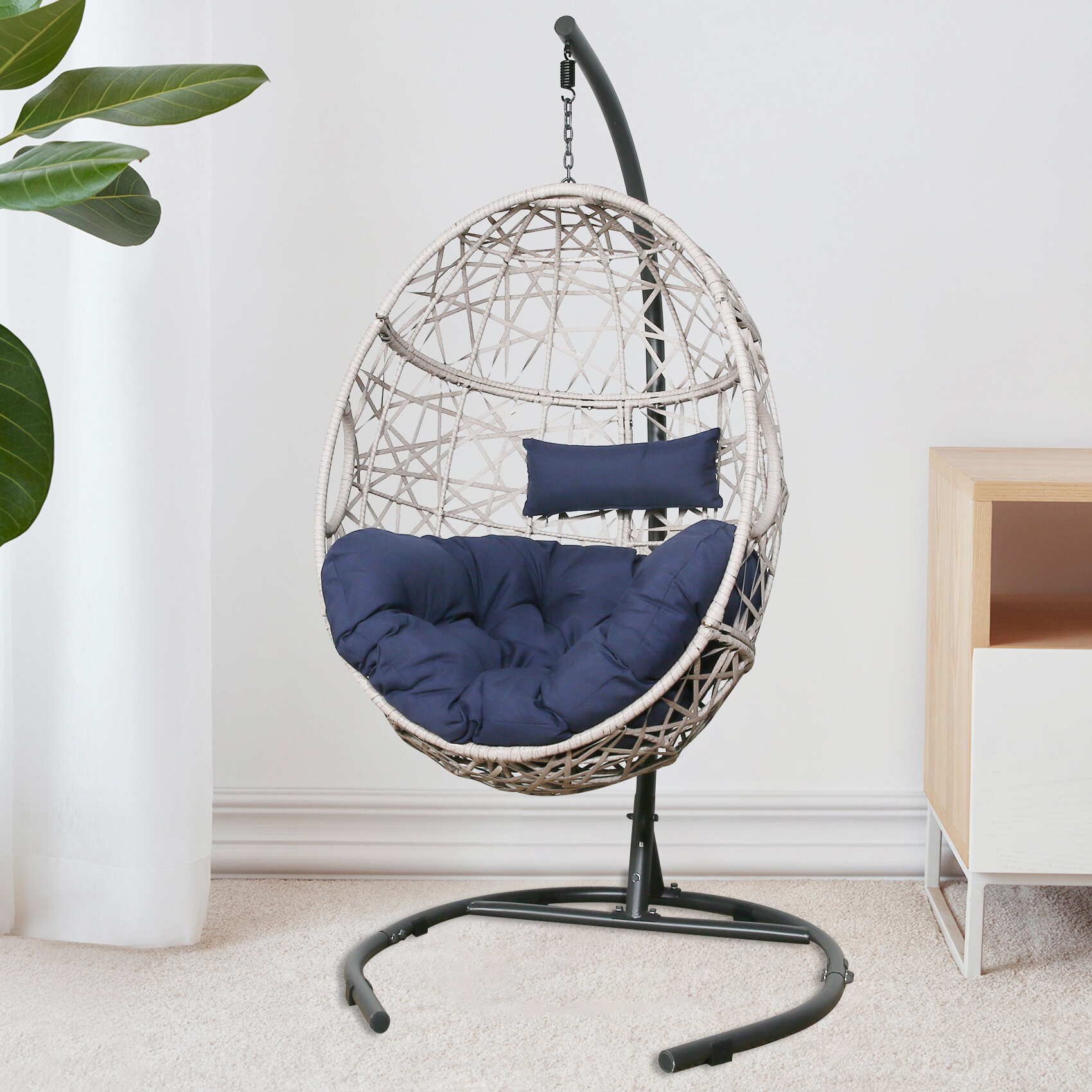 korey swing chair with stand