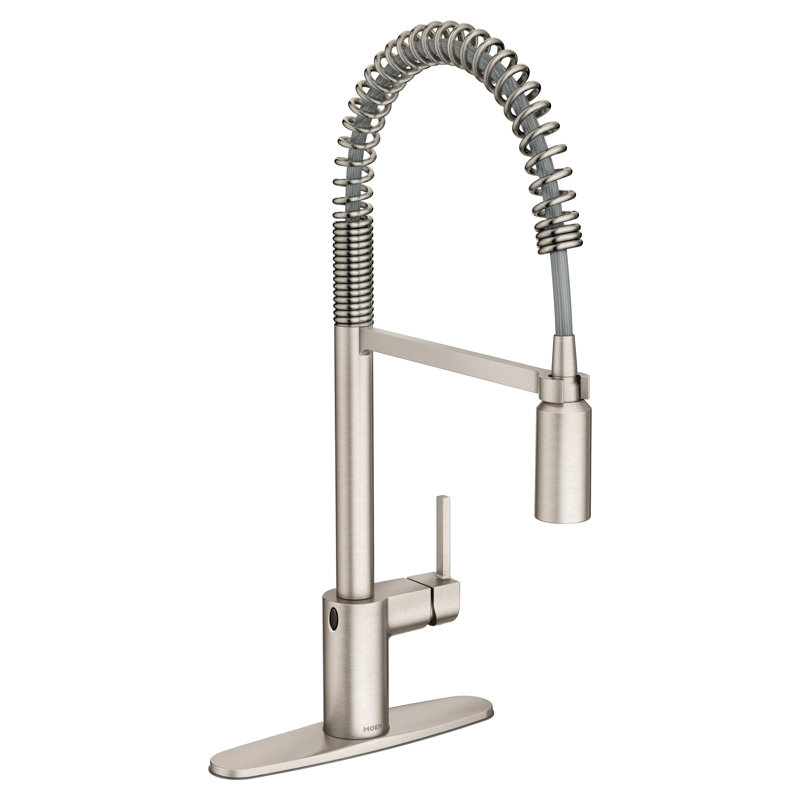 Moen Align Pull Down Touchless Single Handle Kitchen Faucet With Motionsense And Powerclean Technologies Reviews Wayfair