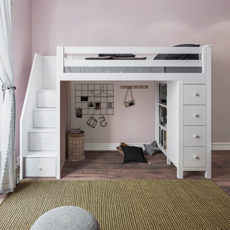 loft bed with lots of storage