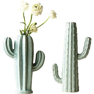 Bungalow Lane Stoneware Cactus Table vase