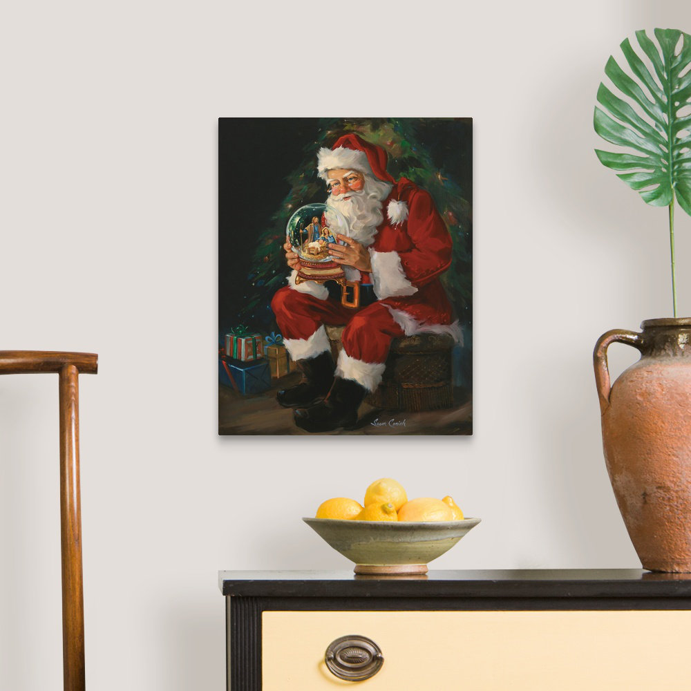 The Holiday Aisle® Santa Believes by Susan Comish Print & Reviews