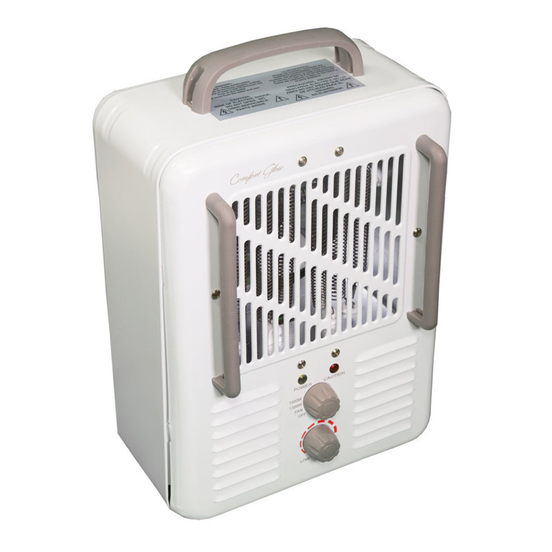 Comfort Glow Milkhouse Style 1 500 Watt Electric Fan Compact