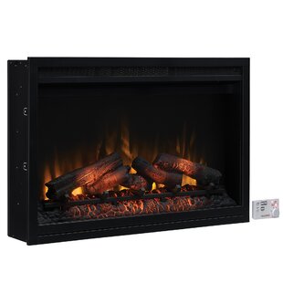 Electric Fireplace 23 in Log Set Wood Crackling Fire Realistic With Heater 