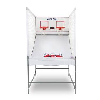 PK0006 White Skywalker Sports Volleyball with SS Logo and Pump