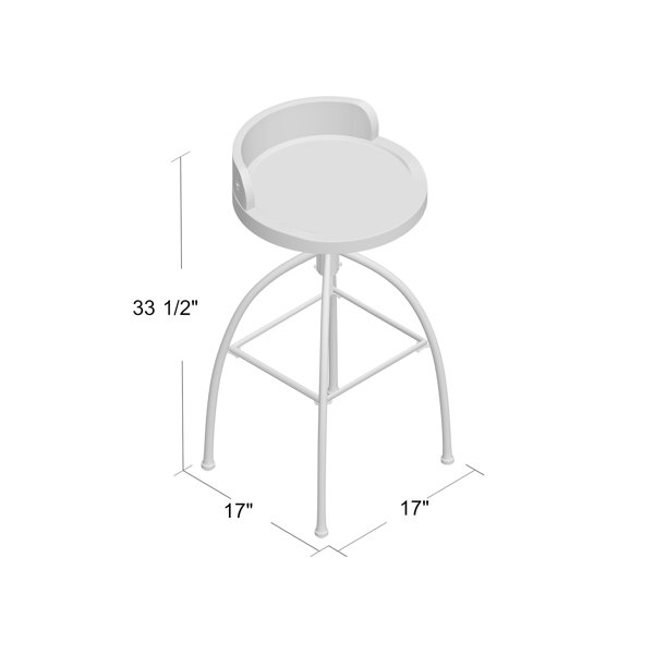 delacruz adjustable height bar stool
