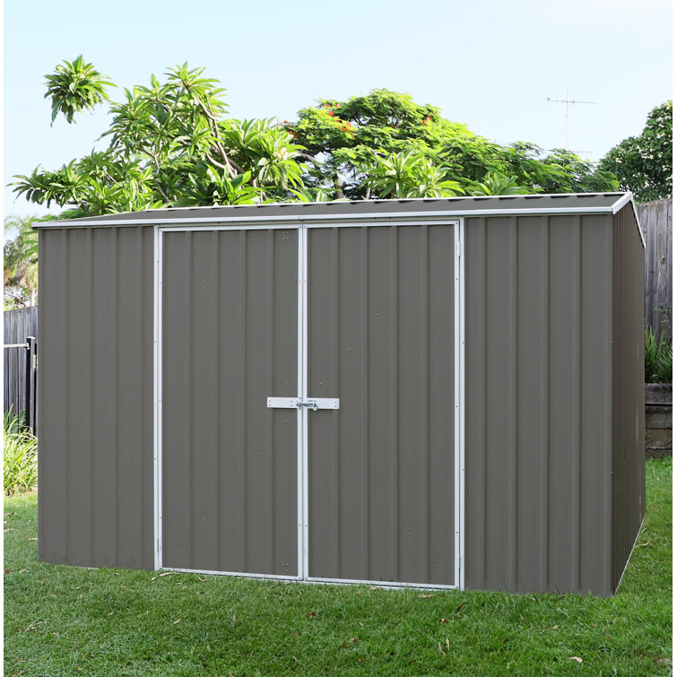 Absco Premier 10 Ft W X 10 Ft D Metal Storage Shed Reviews Wayfair
