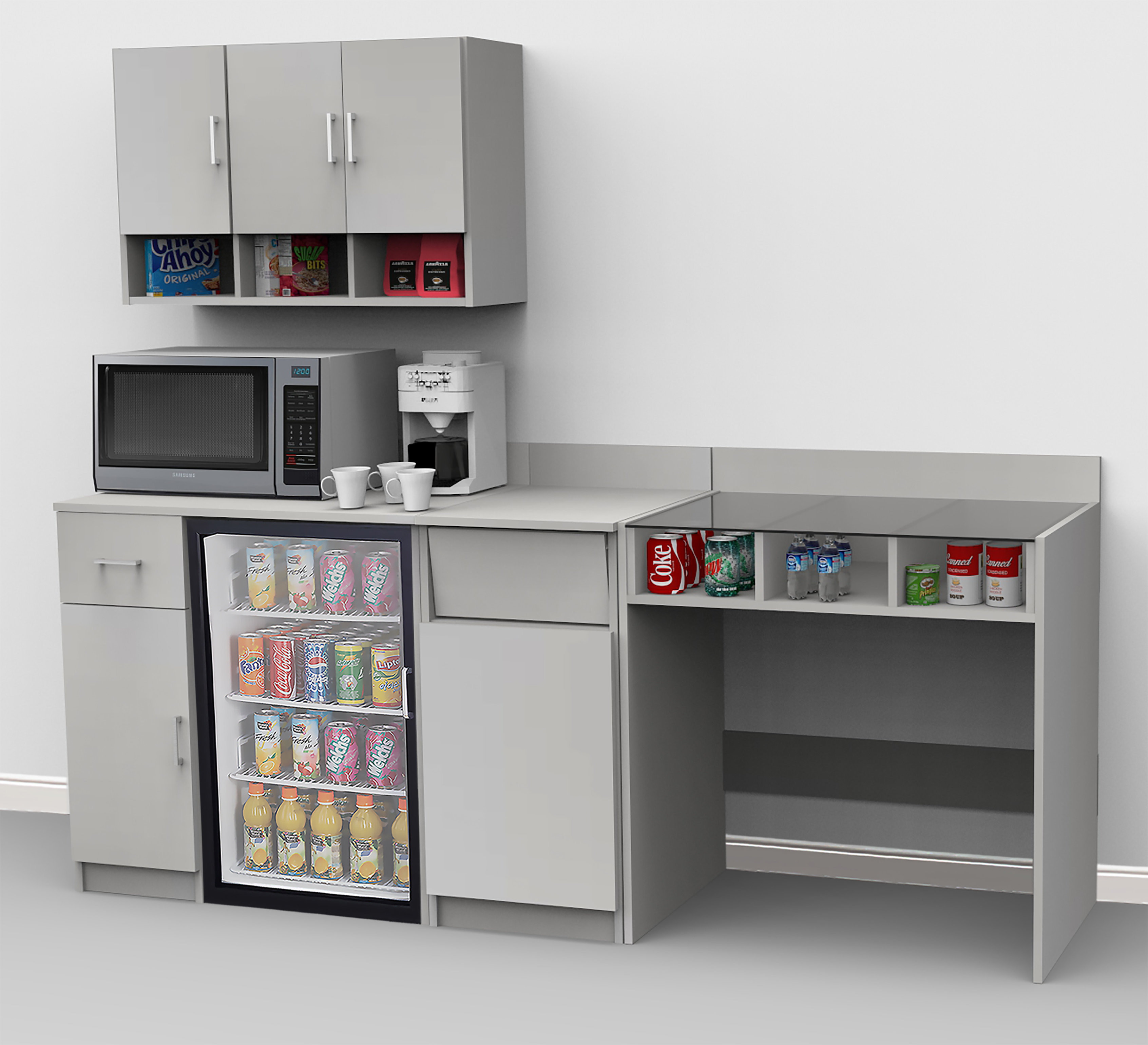 Breaktime Coffee Kitchen Lunch Break Room 84 X 90 Base Wall