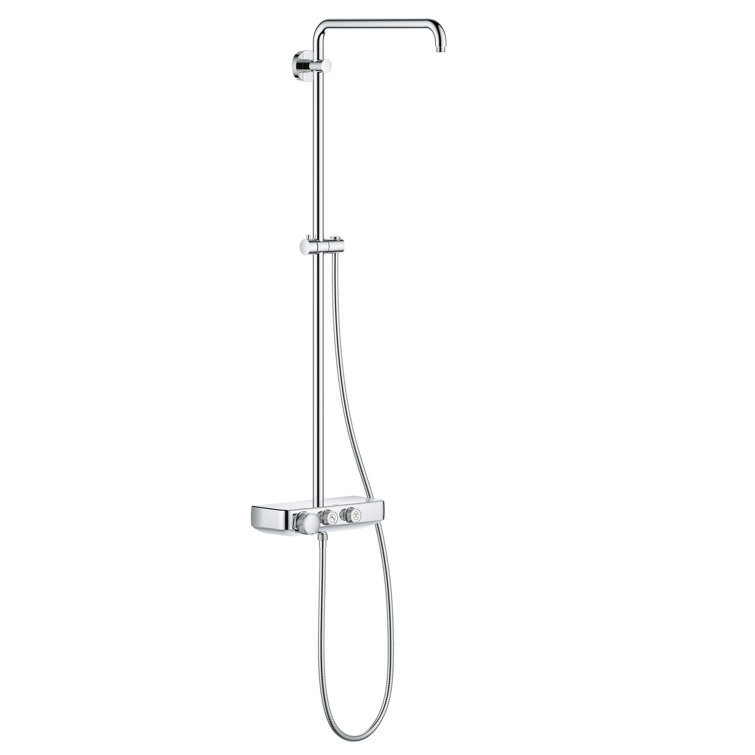 Grohe Euphoria Thermostatic Complete Shower System With Turbostat Technology Reviews Wayfair