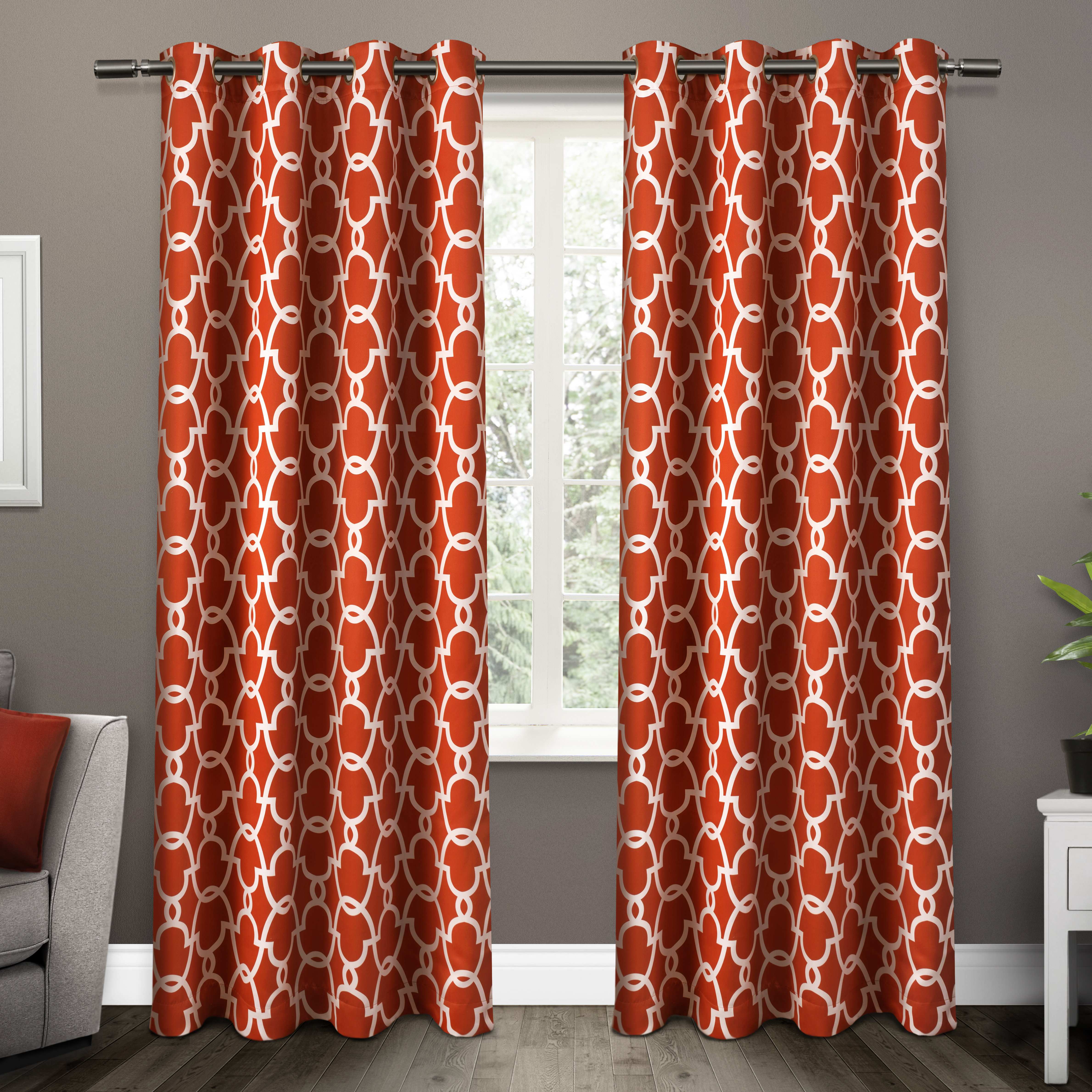 Burnt Orange Patternd Valance Etsy Valance Orange Home Decor Orange House