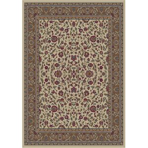 Jewel Kashan Ivory Area Rug