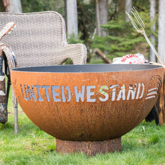 Fire Pit Art Nepal Steel Wood Burning Fire Pit Reviews Wayfair