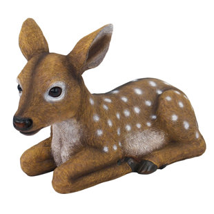 Outdoor Deer Statues Wayfair Darby The Forest Fawn Baby Deer Statue