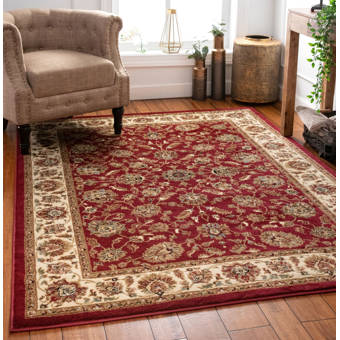 Joy Carpets Gaming And Entertainment Feeling Lucky Burgundy Red Area Rug Wayfair