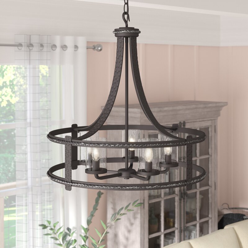 farmhouse entry chandelier