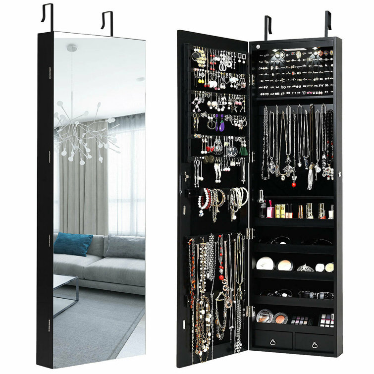 Jewelry cabinet over the door clearance