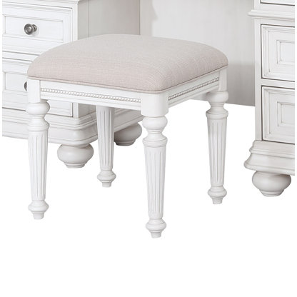 extra wide vanity stool