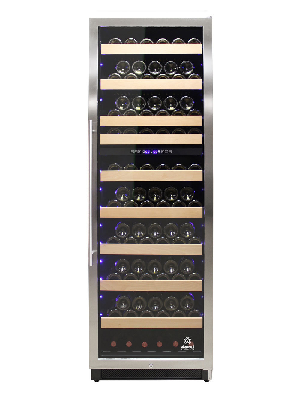 Vinotemp 215 Bottle Connoisseur Dual Zone Freestanding Built In Wine Cellar Wayfair