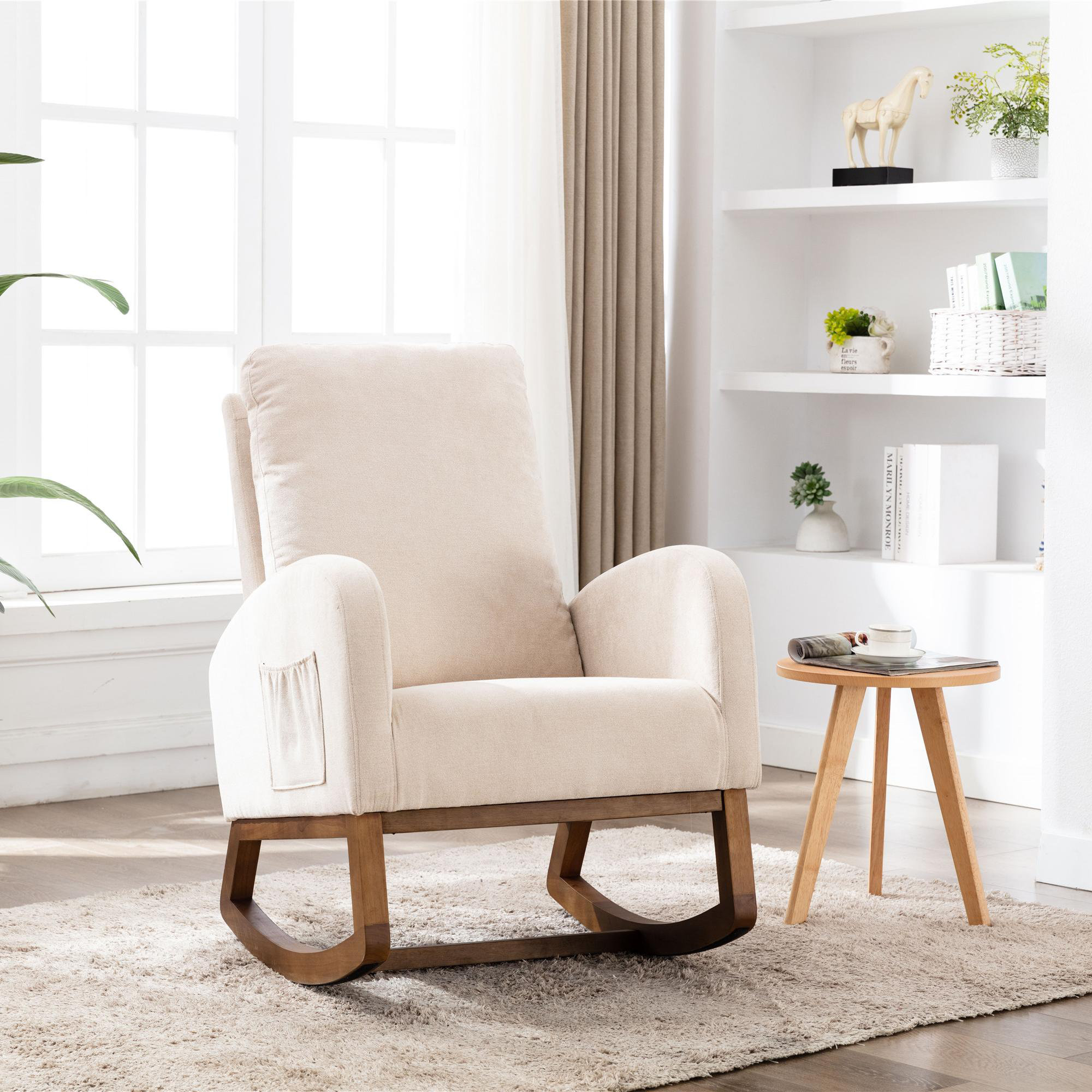 Isabelle Max Upholstered Rocking Chair Wayfair
