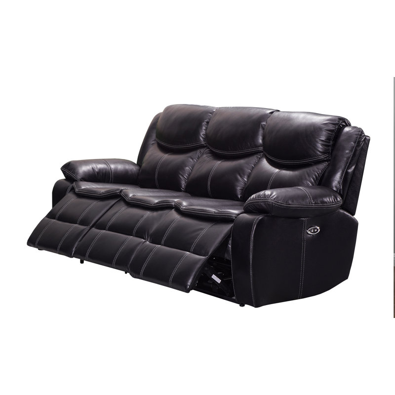 Red Barrel Studio Kavia Triple Wooden Reclining Sofa Wayfair Kavia Triple Wooden Reclining Sofa