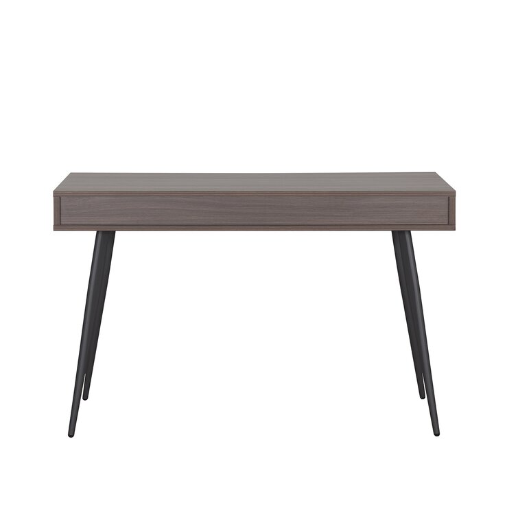 bond Rally Lounge Corrigan Studio® Alama 47"Black Wood Board With Oak Grain Desk, Modern Home  Office Desk | Wayfair