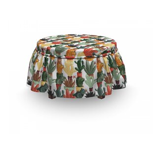 Mexican Succulent Plant Ottoman Slipcover (Set Of 2) By East Urban Home