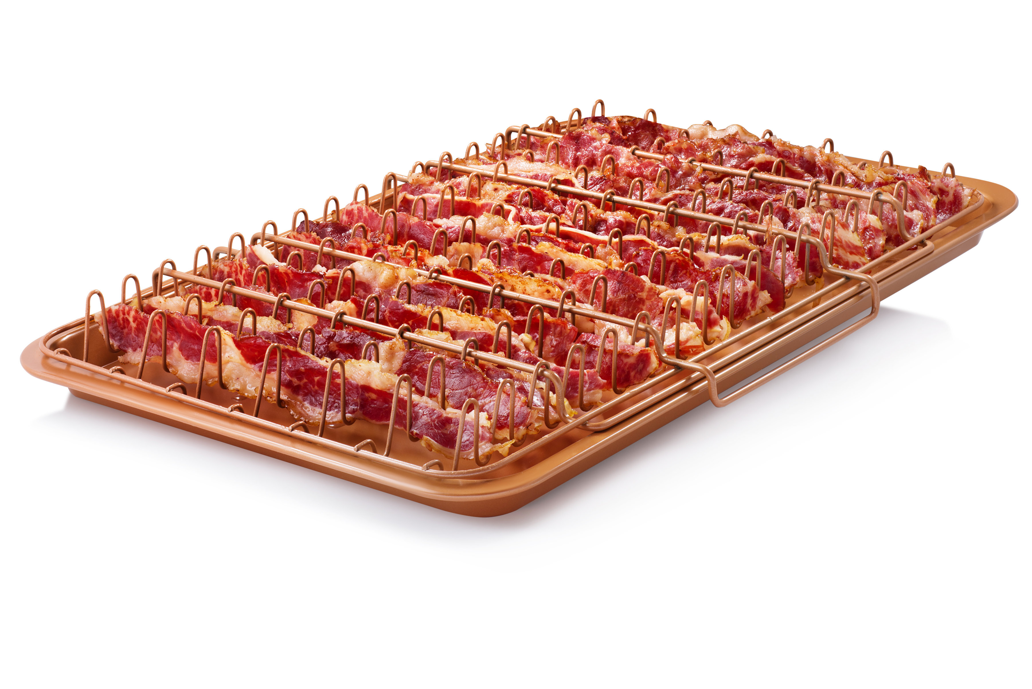 NEW Bacon Bonanza by Gotham Steel Oven Healthier Bacon Drip Rack Tray with Pan 
