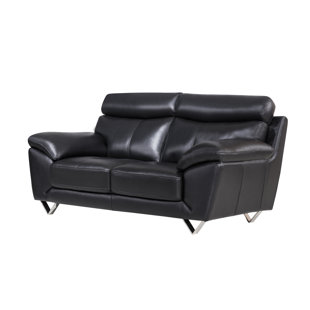 Go to store & view more images American Eagle International Trading Inc. Valencia Leather Loveseat