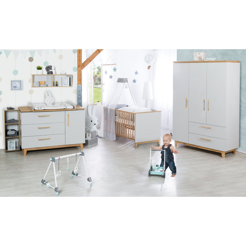 Caro Cot Bed 3 Piece Nursery Furniture Set