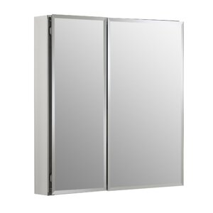25″ x 26″ Aluminum Mirrored Medicine Cabinet