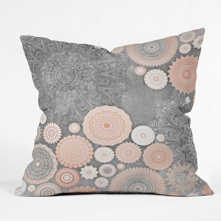 blush colored throw pillows