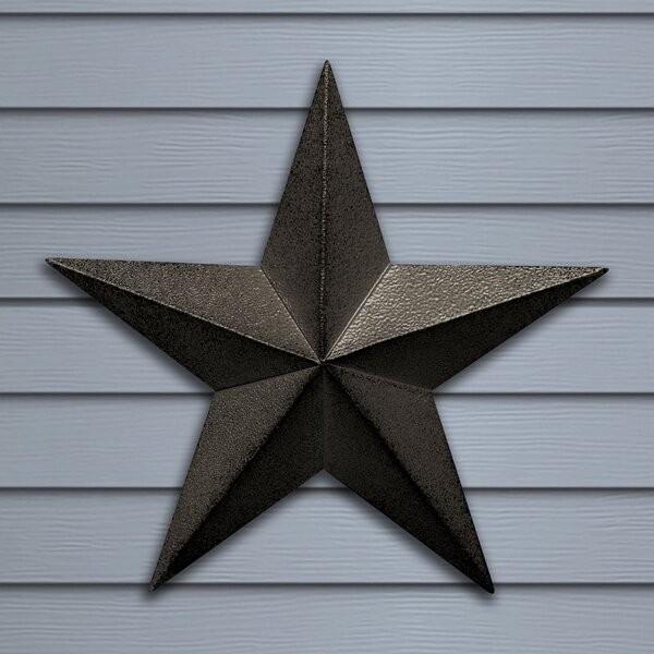 Set of 6. TAIANLE Country Rusty/Black Metal Barn Star Distressed Country Primitive Farm Wall Décor,Vintage Metal Star 4-Inch 