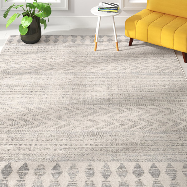 Gradient Grey Rug Flat Woven Indoor Outdoor Firm Carpet Chic Hallway Patio Mat 