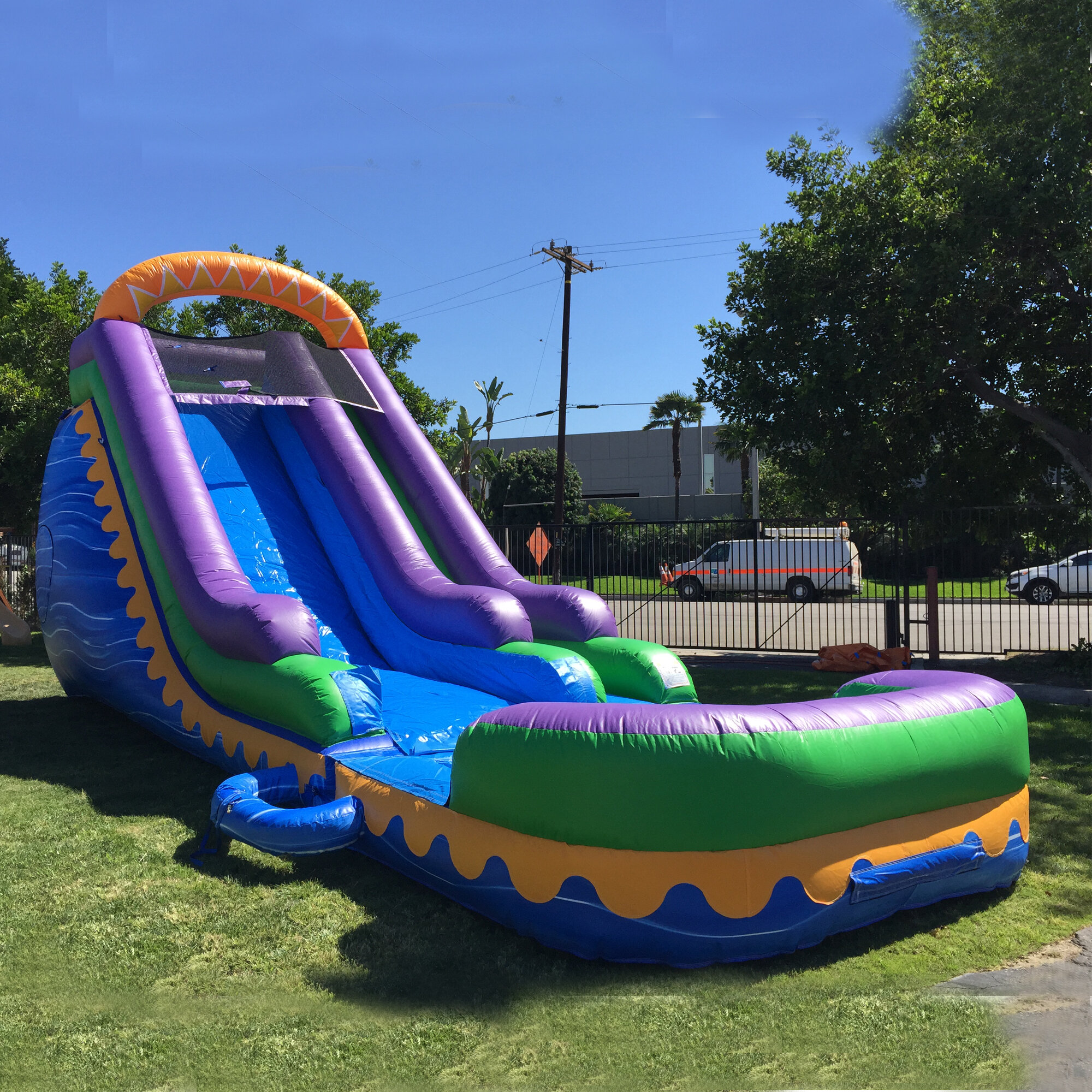 JumpOrange Sunrise Super Wet Dry Water Slide Wayfair