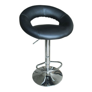 Go to store & view more images Orren Ellis Ruvalcaba Adjustable Height Swivel Bar Stool (Set of 2)