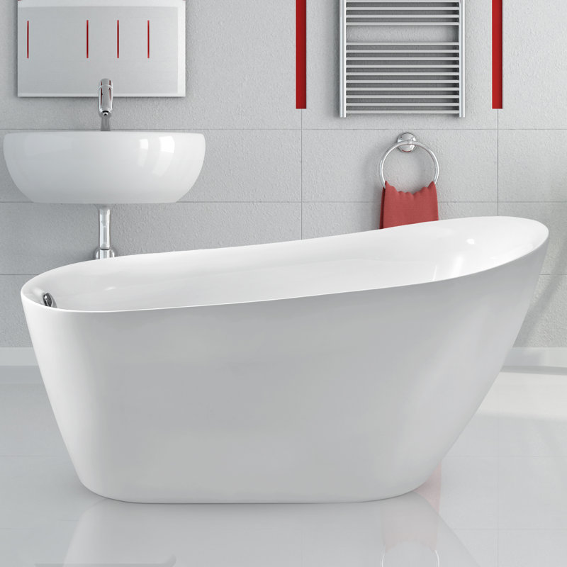 59 X 28 Freestanding Soaking Bathtub