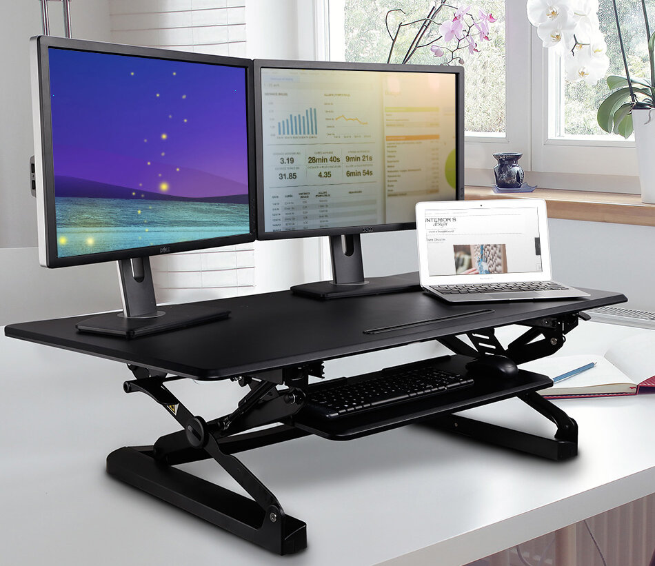 Symple Stuff Standing Desk Converter Reviews Wayfair
