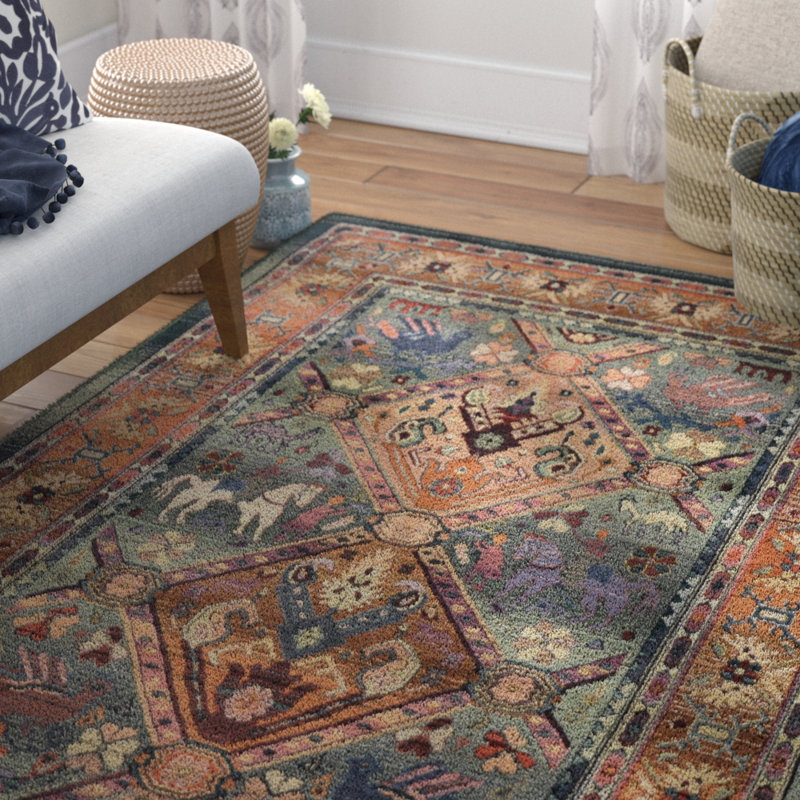 Theko Gewebter Teppich Classic In Grun Bewertungen Wayfair De