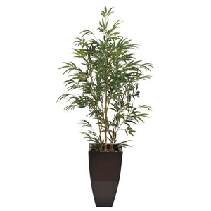 Camelopardalis Artificial Yellow Bamboo Tree in Planter