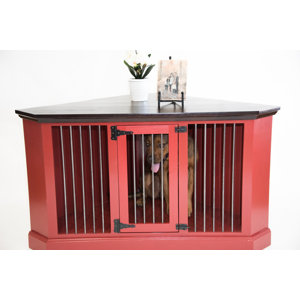 Cozy K-9 Medium Corner Credenza Pet Crate