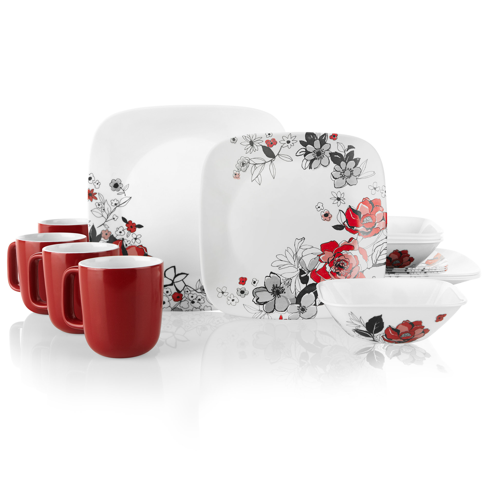 Astoria Grand Gabel 16 Piece Dinnerware Set Service For 4 Wayfair Co Uk