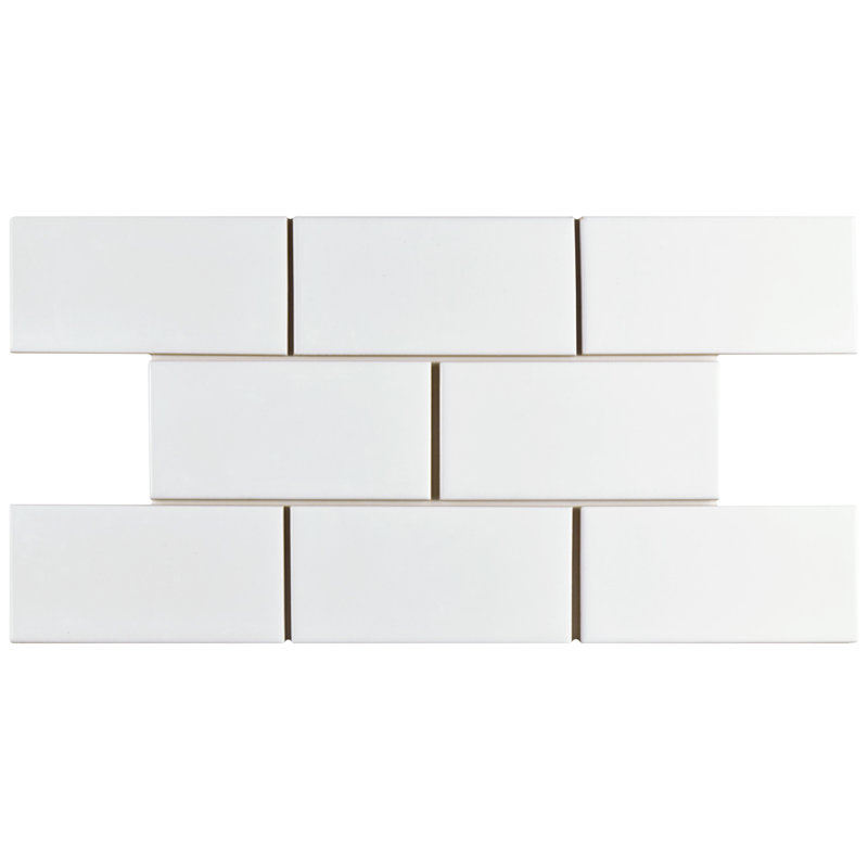 Elitetile Prospect 3 X 6 Ceramic Subway Tile In Glazed White Prospect 3 X 6 Ceramic Subway Tile In Glazed White