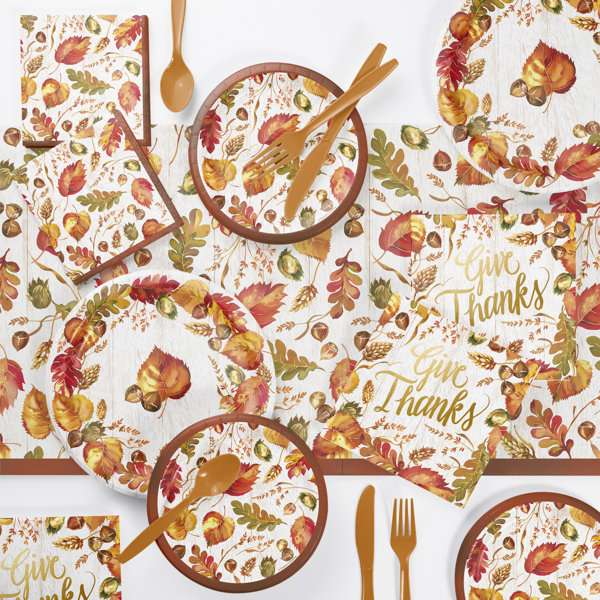 Costco Thanksgiving Paper Plates Design Corral