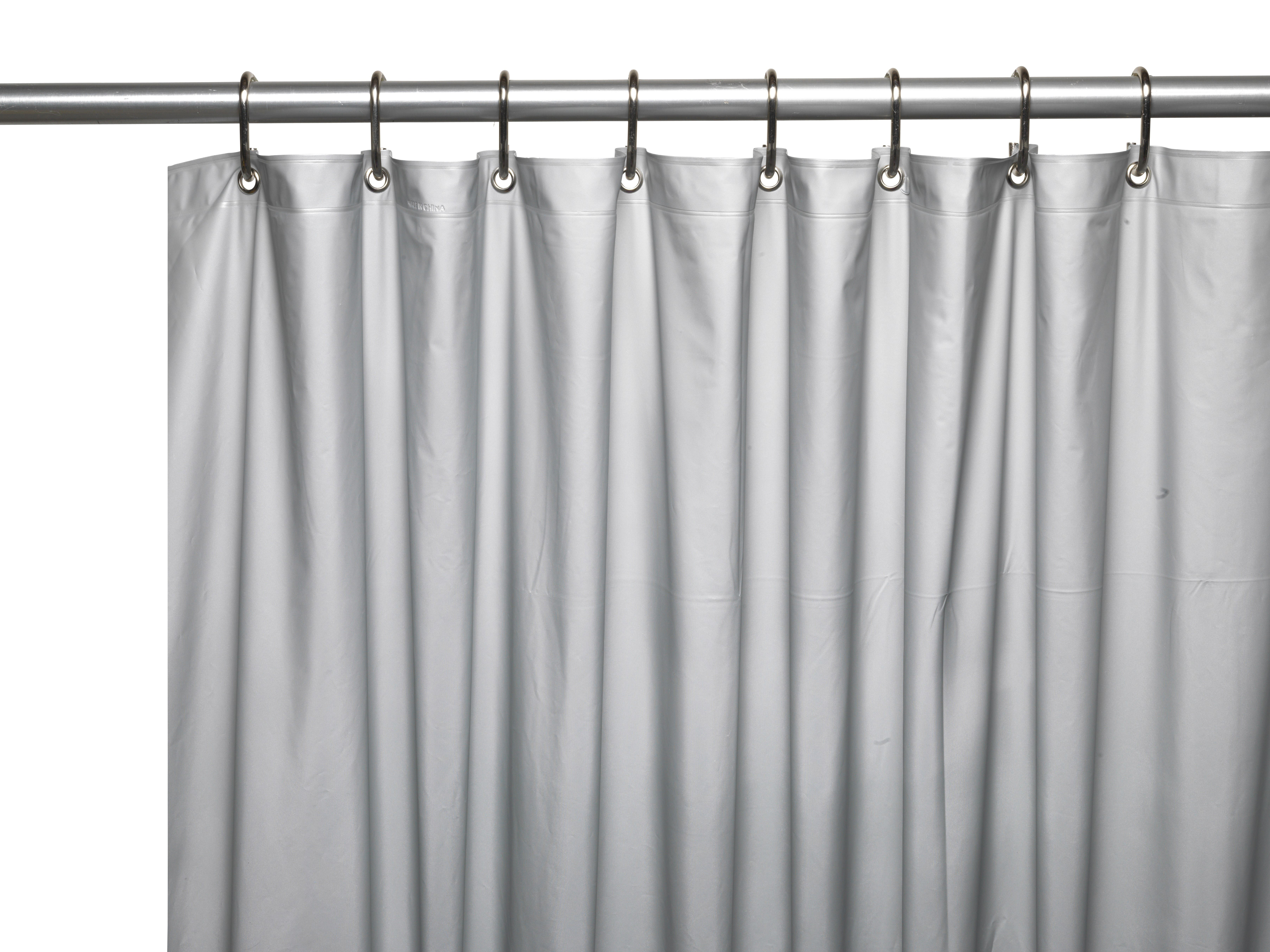 Ebern Designs Morissette Vinyl 3 Gauge Single Shower Curtain Liner
