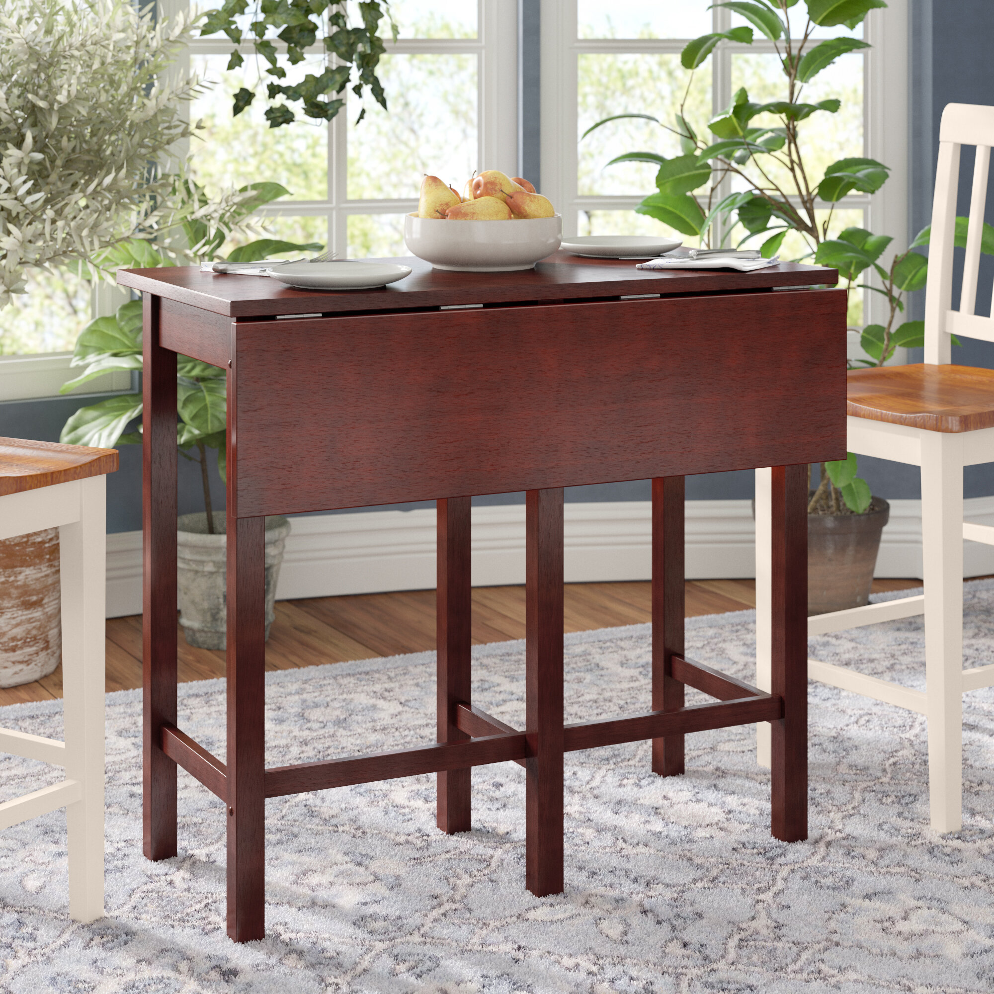 counter height folding dining table